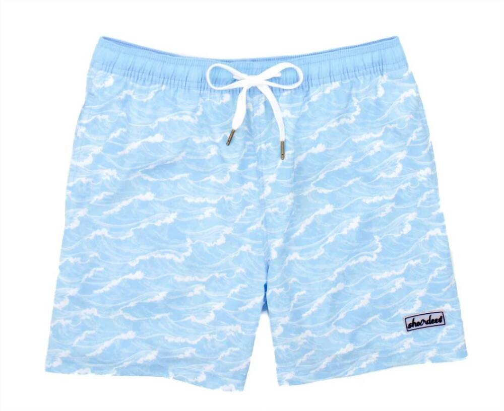 NEW PROPERLY TIED kid's shordees swim trunk in white cap